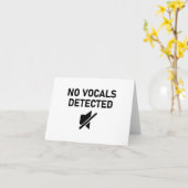 Geen zang gedetecteerd Minimale audio ontwerp Kaart (Gele Bloem)