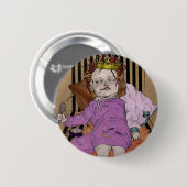 Geen zelfmoord meisje ronde button 5,7 cm (Voorkant /achterkant)