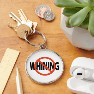 Geen zeurende Button Sleutelhanger