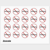 Geen zeurende stickers (Vel)