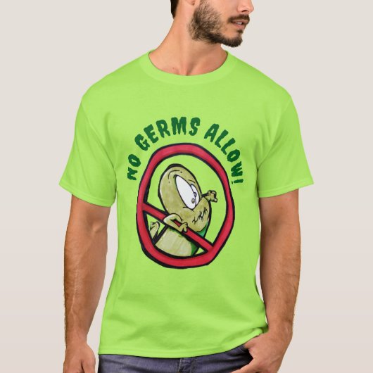 Geen ziektekiemen t-shirt (Voorkant)