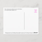 GEEN ZIN Borstkanker Briefkaart (Achterkant)