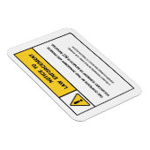 "Geen zoekopdracht zonder bevelschrift" magneettek Magneet (Rechterzijde)