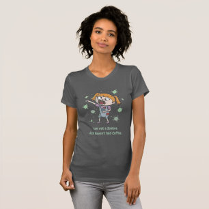 Geen Zombie Havent Had Coffee Girl Grappig T-shirt