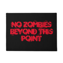 Geen zombies buiten dit punt deurmat