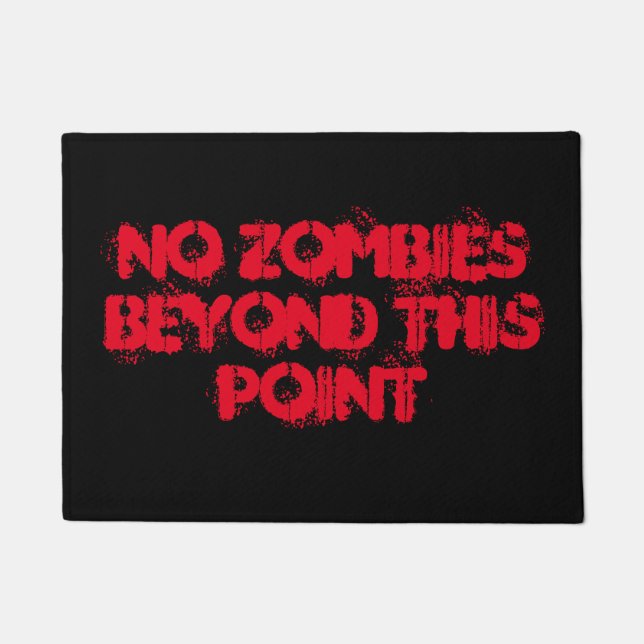 Geen zombies buiten dit punt deurmat (Voorkant)