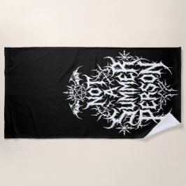 Geen Zomer Persoon Black Metal Typografie Strandlaken