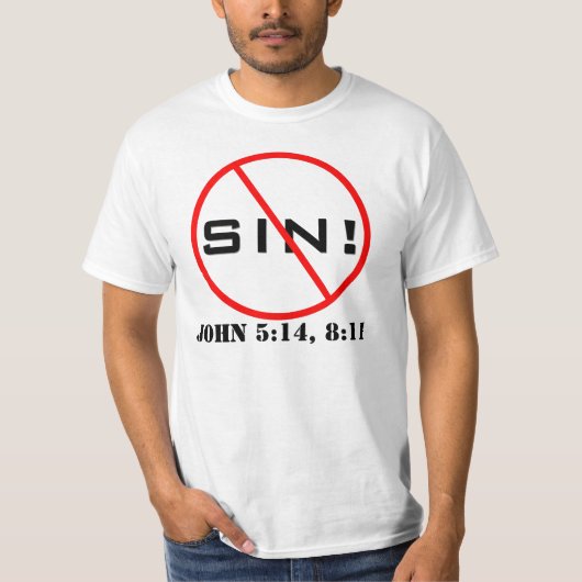 Geen zonde! Evangelisme T-Shirt (Voorkant)