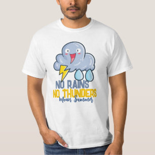 geen zonneschermen t-shirt