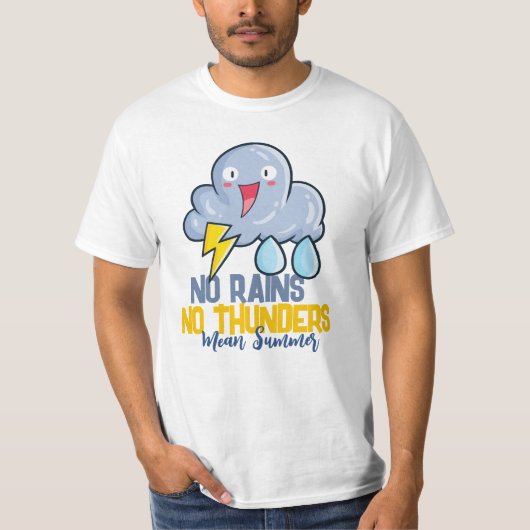  geen zonneschermen t-shirt (Voorkant)