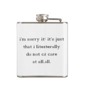 Geen zorg heupfles (Achterkant)