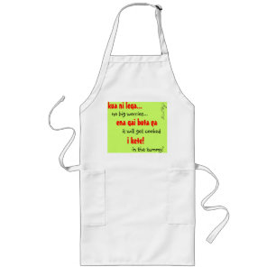 Geen zorgen Apron Lang Schort