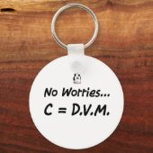 Geen zorgen C=DVM Sleutelhanger (Voorkant)