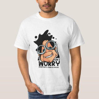 Geen zorgen Cartoon Gezicht T-shirt