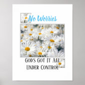 Geen zorgen dat God het onder controle Poster heef (Voorkant)