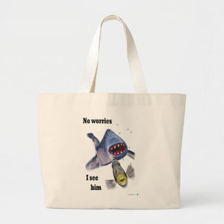 Geen zorgen dat ik hem zie grote tote bag