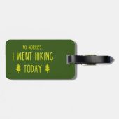 Geen zorgen die ik vandaag heb gesleept bagagelabel (Achterkant horizontaal)