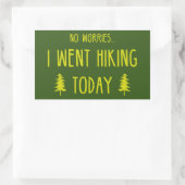 Geen zorgen die ik vandaag heb gesleept rechthoekige sticker (Tas)