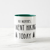 Geen zorgen die ik vandaag heb gesleept tweekleurige koffiemok (Center)