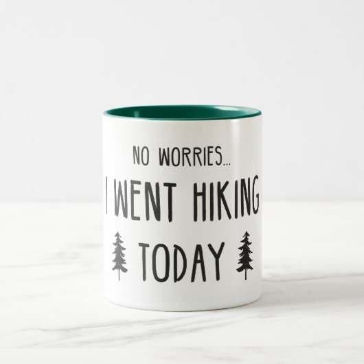 Geen zorgen die ik vandaag heb gesleept tweekleurige koffiemok (Center)