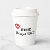 Geen zorgen, dit is alleen COFFEE Papieren Bekers (Achterkant)