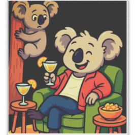 Geen zorgen, gewoon nippen sticker