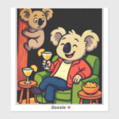 Geen zorgen, gewoon nippen sticker (Vel)