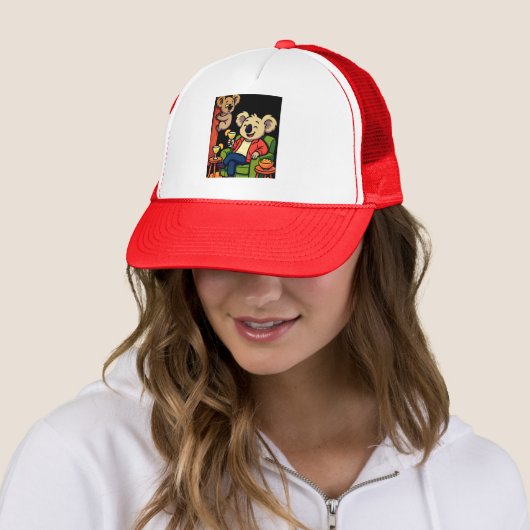 Geen zorgen, gewoon nippen trucker pet (In situ)
