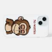 geen zorgen Hoesje iPhone 15 Case (Achterkant horizontaal)