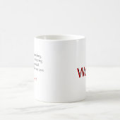 Geen zorgen! Mok met scripts (Center)