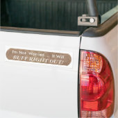 Geen zorgen over autoschade bumpersticker (Op Truck)
