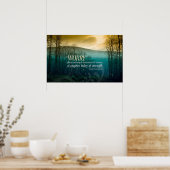 Geen zorgen over inspirerend afdrukken van poster (Keuken)