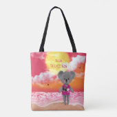 Geen zorgen over koala op zonsondergang tote bag (Achterkant)