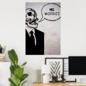 Geen zorgen poster (Thuiskantoor)