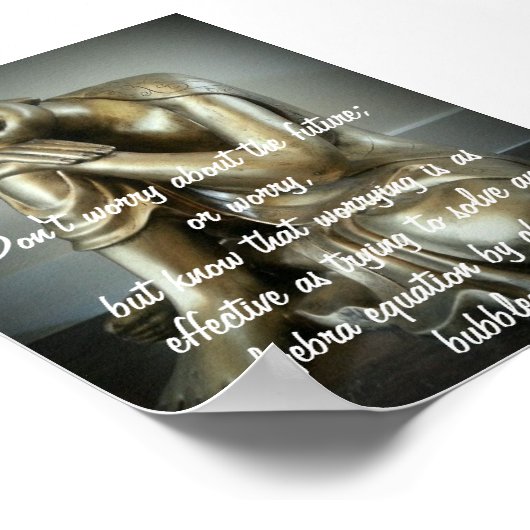 Geen zorgen poster (Hoek)