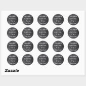 Geen zorgLeraar Chalkboard Design Cadea Idea Ronde Sticker (Vel)