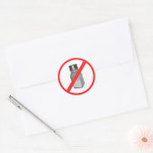 Geen zout ronde sticker (Envelop)