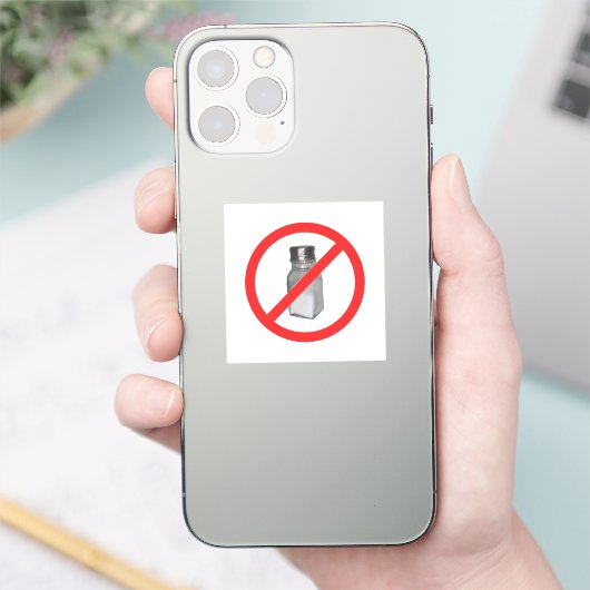 Geen zout sticker (Telefoon)