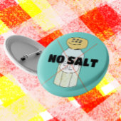 Geen zoutvrije gezonde voeding ronde button 3,2 cm