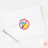 " Geen zuivel voor mij" stickers (Envelop)