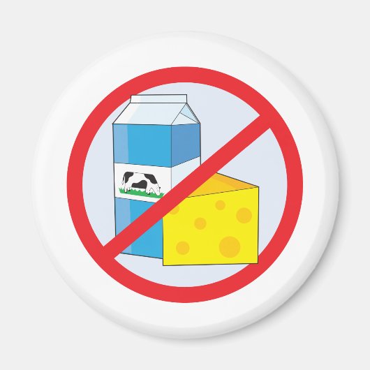 Geen zuivelfabriek magneet (Voorkant)