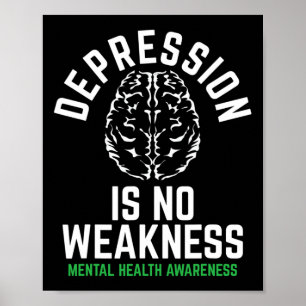 Geen zwakte Geestelijke Gezondheid Geestelijke Gez Poster