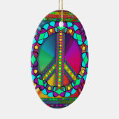 geen zwarte zone gekleurd keramisch ornament (Rechts)