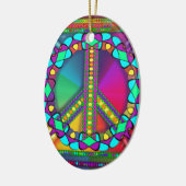 geen zwarte zone gekleurd keramisch ornament (Links)