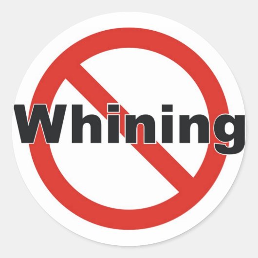 geen zweep ronde sticker (Voorkant)