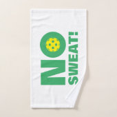 Geen zweet! Funny hand-handdoek voor pickleballspe Handdoek (Handdoek)