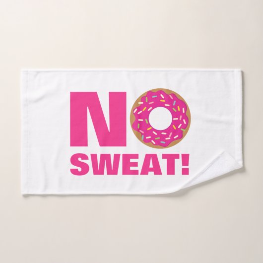 Geen zweet grappig donut ontwerp sport handdoek ca (Handdoek)