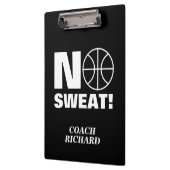 Geen zweetsportklembord voor basketbaltrainers klembord (Links)