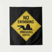 Geen zwemmen - Spinosaurus Wandkleed (Voorkant)