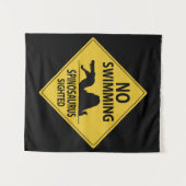 Geen zwemmen - Spinosaurus Wandkleed (Voorkant (horizontaal))